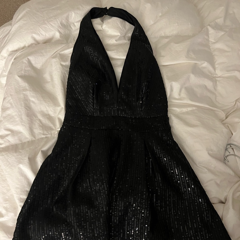- DO+BE Black Sequin romper NWT - Picture 3 of 3